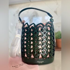 Kate Spade Black and Pink Cutout Shoulder Bag